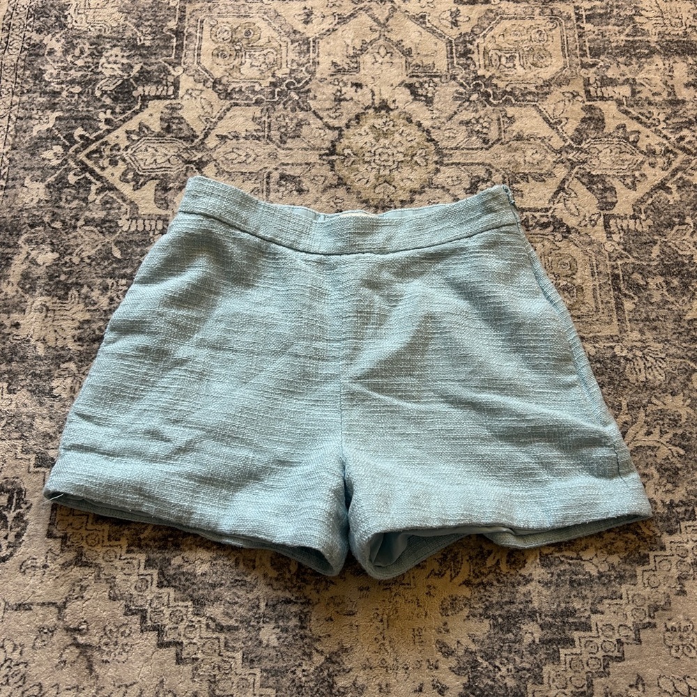 Abercrombie & Fitch High Waist Light Blue Shorts